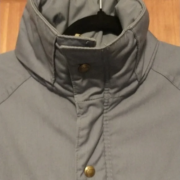 Woolrich woman's size L heavy quilted lined winter parka coat in periwinkle blue - Picture 9 of 16